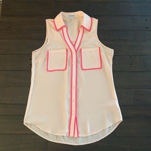 Pink Portofino Sleeveless Shirt from Express